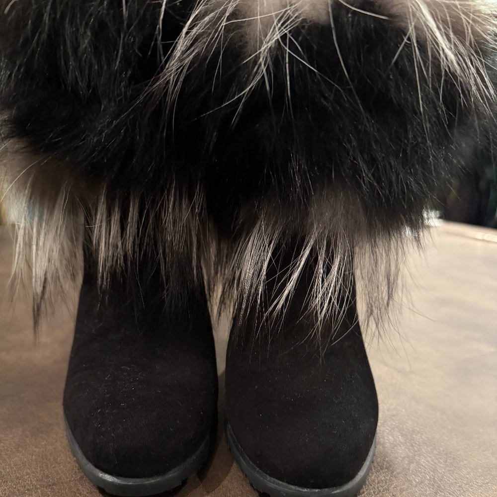 Stuart Weitzman Fur Booties